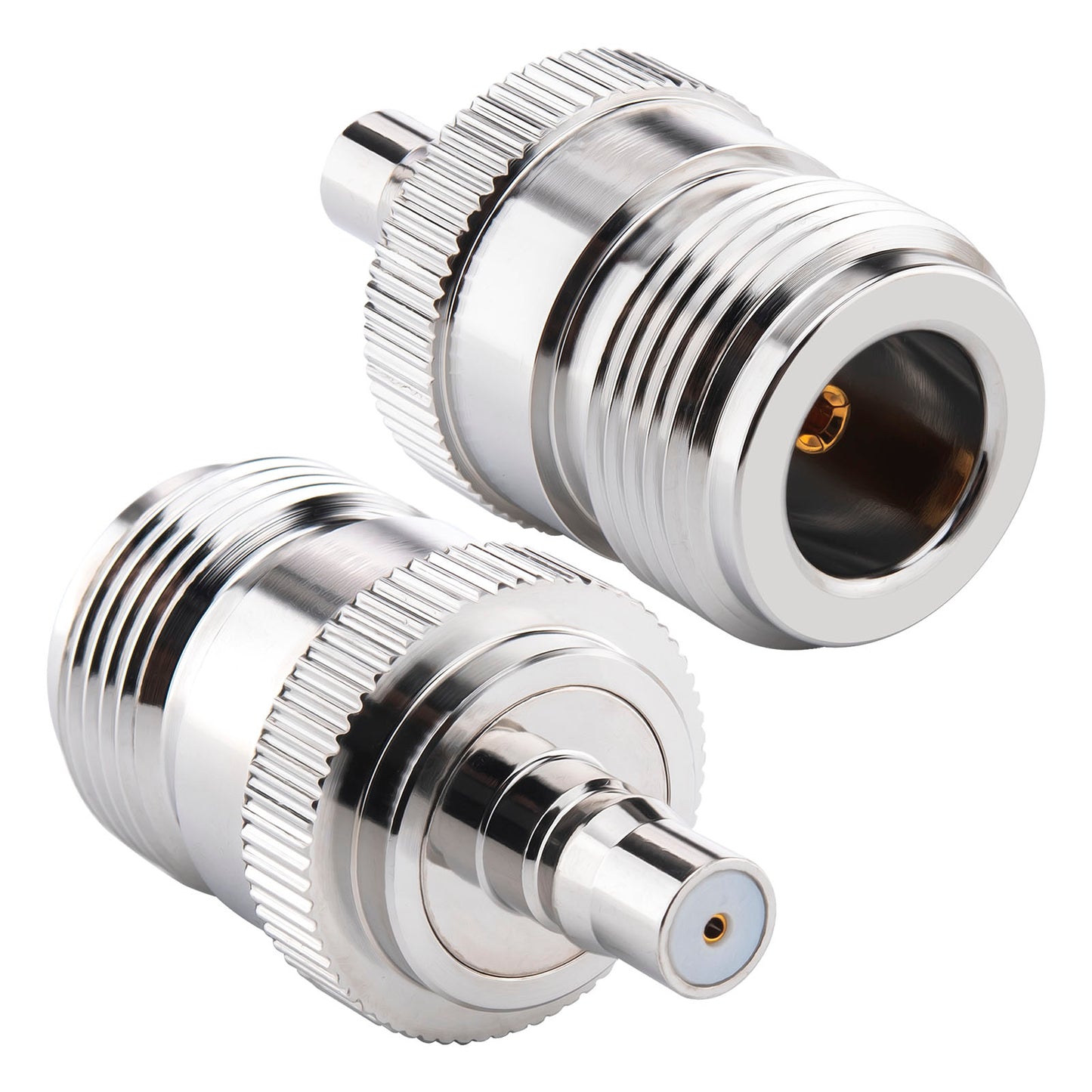 onelinkmore N Female to QMA Female Adapter, 6GHz RF Connector for 5G mmWave/Satcom Cellular Communication basestation, 4G/5G Antenna System, Signal Transmission, WiFi Router