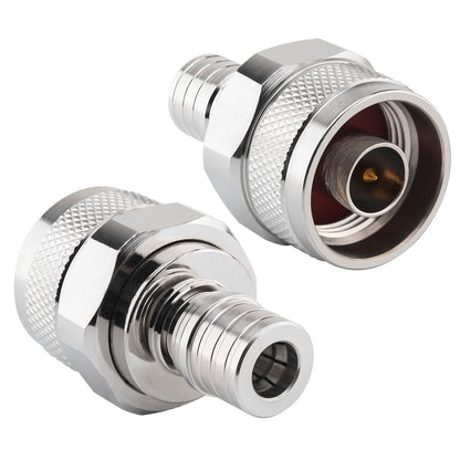 onelinkmore N Male to QMA Male Adapter, 6GHz RF Connector for 5G mmWave/Satcom Cellular Communication basestation, 4G/5G Antenna System, Signal Transmission, WiFi Router