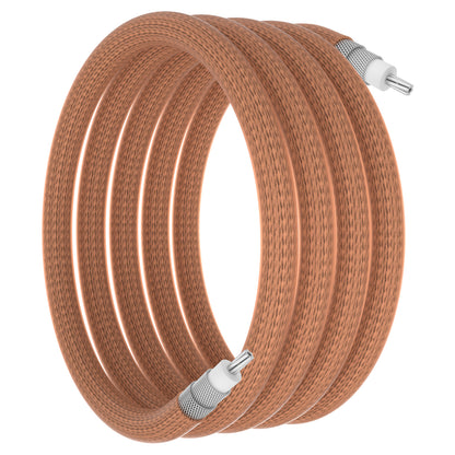 RG393 Low Loss RF Coaxial Cable,Double Shielded All Copper Anti-Interference Coax Cable, 50 Ohm Copper FEP Jacket High Temp Long-Distance Signal Transmission for 5G Base Station, Test Equipment