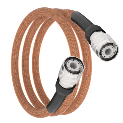 onelinkmore HN Male to HN Male Coaxial Cable, RG393 Double Shielded 50 Ohm FEP Jacket RF Jumper, Silver Plated Copper for Spectrum Analyzer, High Power Radar, High Temperature