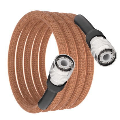 onelinkmore HN Male to HN Male Coaxial Cable, RG393 Double Shielded 50 Ohm FEP Jacket RF Jumper, Silver Plated Copper for Spectrum Analyzer, High Power Radar, High Temperature