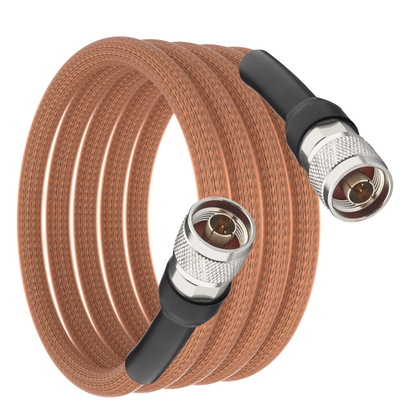 onelinkmore RG393 Coaxial Cable N Male to N Male, Double-Shielded Silver-Plated Copper,50 Ohm, FEP Jacket High-Temp RF Pigtail Jumper for Spectrum Analyzer, 5G Base Station, Radar