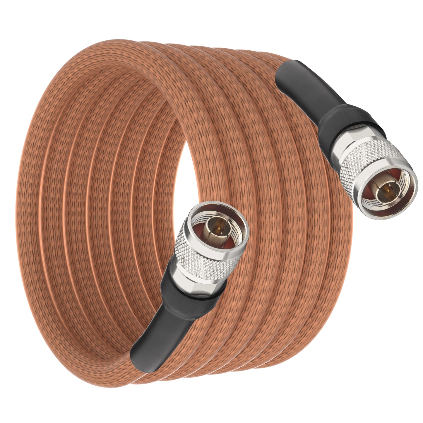 onelinkmore RG393 Coaxial Cable N Male to N Male, Double-Shielded Silver-Plated Copper,50 Ohm, FEP Jacket High-Temp RF Pigtail Jumper for Spectrum Analyzer, 5G Base Station, Radar