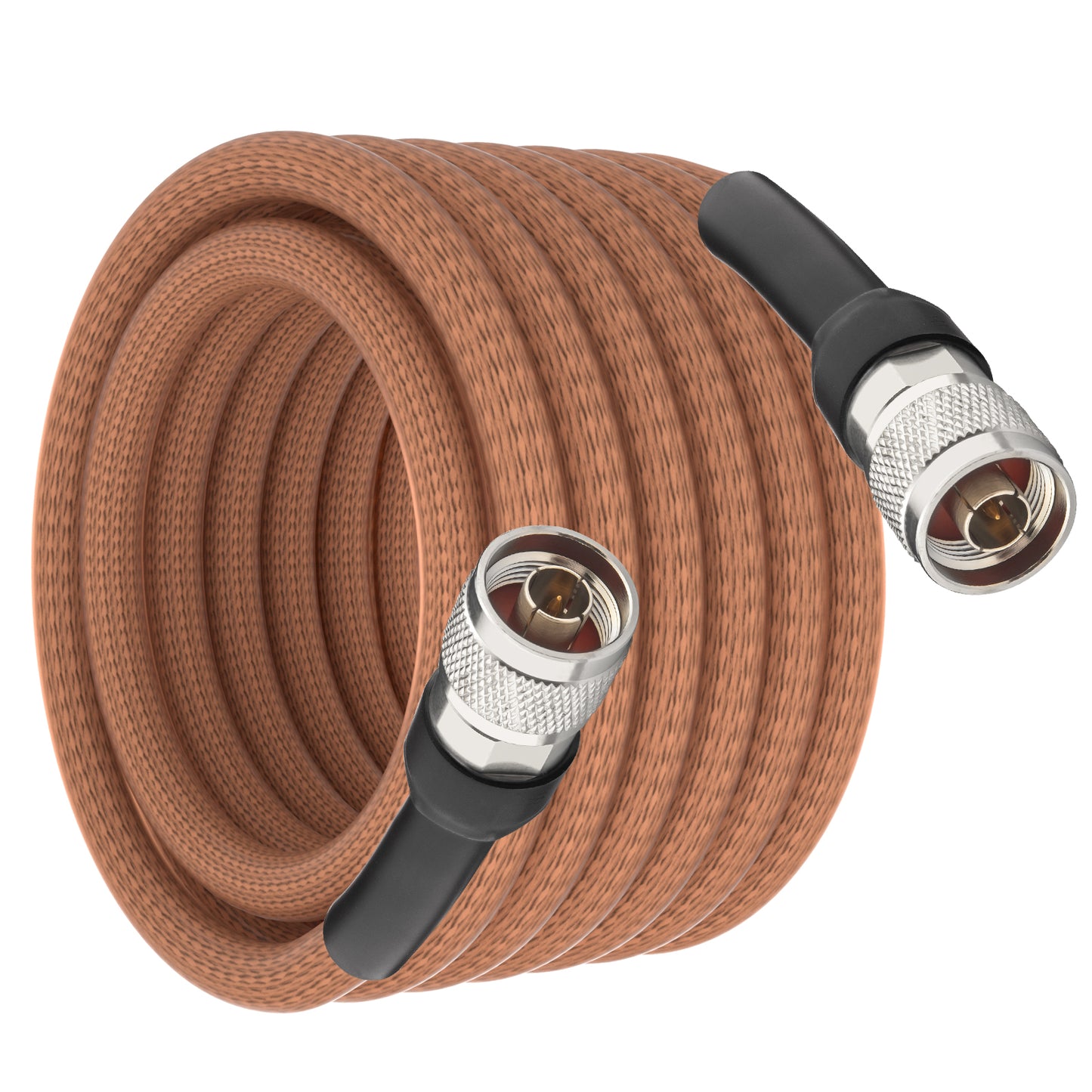 onelinkmore RG393 Coaxial Cable N Male to N Male, Double-Shielded Silver-Plated Copper,50 Ohm, FEP Jacket High-Temp RF Pigtail Jumper for Spectrum Analyzer, 5G Base Station, Radar