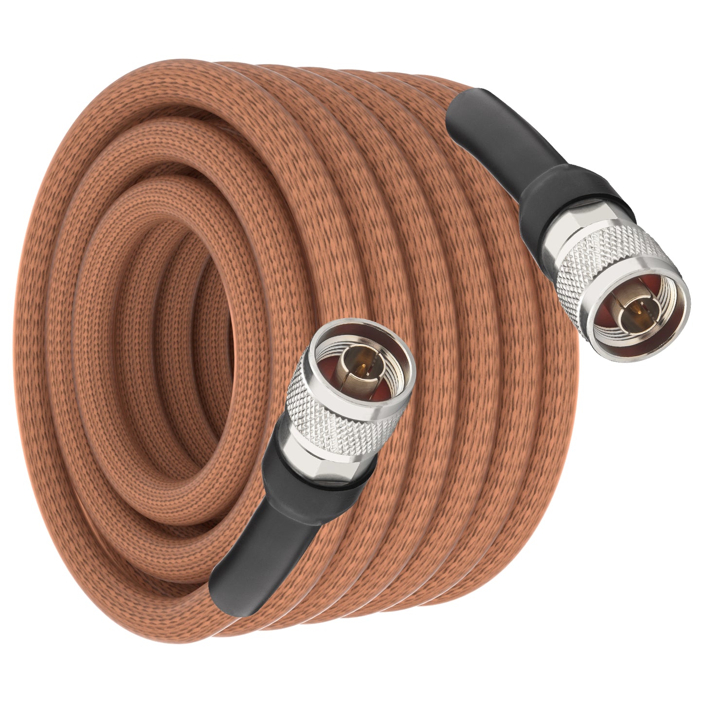 onelinkmore RG393 Coaxial Cable N Male to N Male, Double-Shielded Silver-Plated Copper,50 Ohm, FEP Jacket High-Temp RF Pigtail Jumper for Spectrum Analyzer, 5G Base Station, Radar