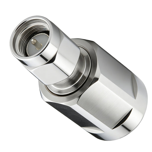 NEX10 Male to 4.3-10,SMA ,N adapter ,50 Ohm 7.5GHz High Frequency Coaxial Connector, Ultra-Low PIM less than -165dBc for 5G Small Cell, DAS Base Stations, IP67 Waterproof, MIL-STD-202 Compliant