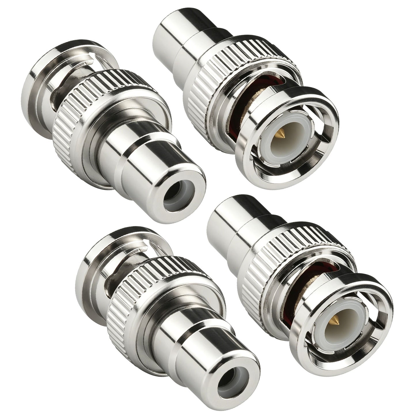 BNC to RCA Adapter,BNC to RCA Converter Coaxial Coax RG6 Adapter for SDR, PVM Display and Test Hardware Pack of 4