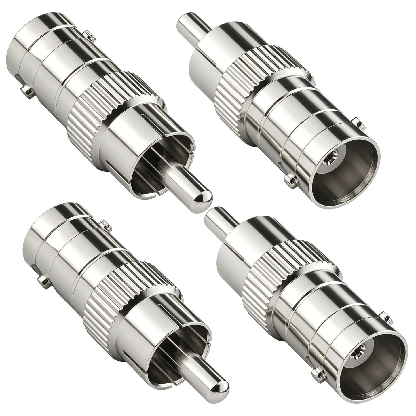 BNC to RCA Adapter,BNC to RCA Converter Coaxial Coax RG6 Adapter for SDR, PVM Display and Test Hardware Pack of 4
