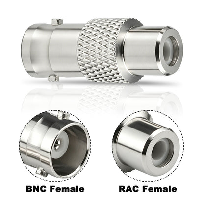 BNC to RCA Adapter,BNC to RCA Converter Coaxial Coax RG6 Adapter for SDR, PVM Display and Test Hardware Pack of 4