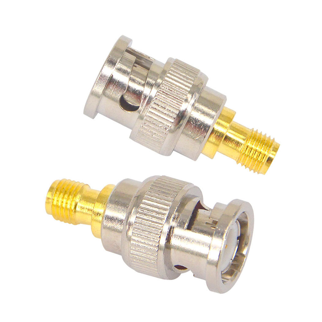 SMA to BNC Adapter 2PCS SMA Female to BNC Male GMRS Antenna Adapter Low-Loss sma-f to bnc-m adapter for SDR/Scanner/GMRS Handheld Radios/Walkie Talki/nano VNA/Coax Connector/Wireless LAN Device