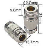 N Female to N Female Connector RF Coax Cable Adapter Barrel Connectors Double Female Connector Plug for Wilson Cell Booster CB Ham Radio Wireless WiFi Antenna Cable Pack of 2