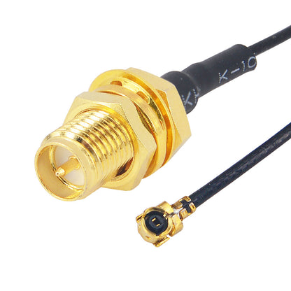 onelinkmore U.FL Mini PCI to Reverse Polarity SMA Pigtail Antenna WiFi Router Cable Antenna Mini PCI to RP SMA Coaxial Cable for WiFi Router Gateway Wireless PCIE Network Card Pack of 100