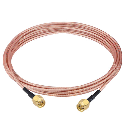 SMA Male to SMA Male Cable, Network Antenna Wire Extension RG316 Wire Jumper Assembly Low Loss RF Coaxial Cable for Network Analyzer LNA Low Noise RTL SDR Dongle