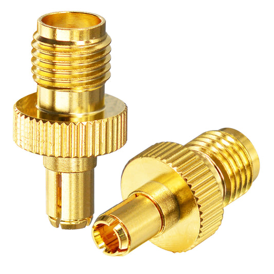 onelinkmore RF Coax 4G LTE Antenna Upgraded Adapter SMA Connector SMA Female to TS9 Male Straight Connector for 4G LTE Antenna Hsdpa 2G 3G Antenna UMTS Mobile Broadband Pack of 2