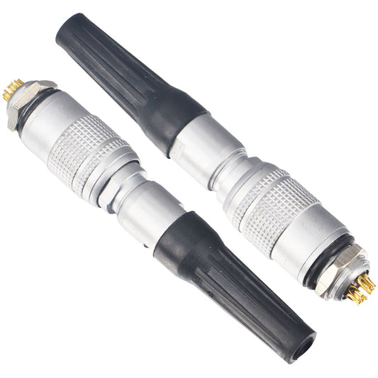 Aviation Connector 6P 2A YC8-6 Waterproof Wire Panel Power Chassis Metal Fittings Connector Aviation Black Pack of 2