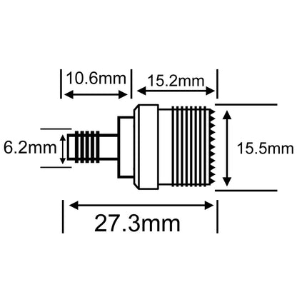 onelinkmore SMA Female to SO239 Adapter (PL-259 Female) Two Way Radio Coax Adapter UHF Kits Connector for Baofeng CB Radio Walkie Talkie SDR UV-5R Series Handheld Radio Base Station Antenna Pack of 2