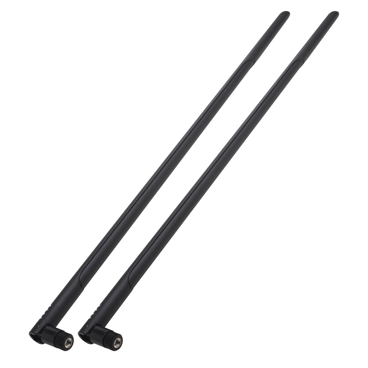 WiFi Bluetooth Antenna 2.4GHz 12dbi Omni Directional 1.3FT RP-SMA Male Long Range Antenna 2PCS for WiFi Router Wireless Network Devices Desktop PC USB Adapter PCI PCIe Cards PC Camera WiFi6 Adapter