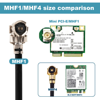 4G ITE Antenna 3dBi U.FL/MHF1 ESP32-S3 Bluetooth Antenna 698-2700MHz with 10cm Cable for Cellular Mini PCIe Card,Network Card,Routers,Notebook,PC Desktop,PS4 Build,loT Device,2 Pack
