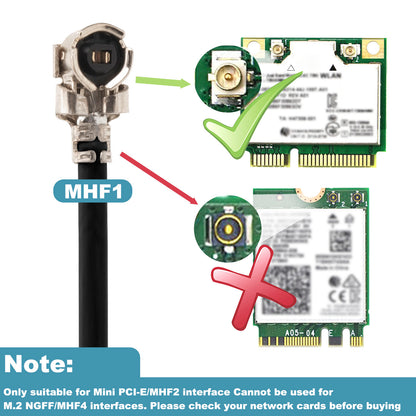 4G ITE Antenna 3dBi U.FL/MHF1 ESP32-S3 Bluetooth Antenna 698-2700MHz with 10cm Cable for Cellular Mini PCIe Card,Network Card,Routers,Notebook,PC Desktop,PS4 Build,loT Device,2 Pack
