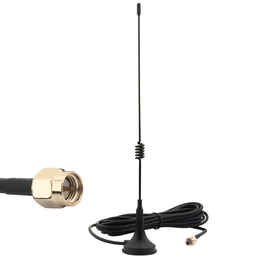 315MHz 3dBi SMA Male Magnetic Antenna with 3M/10FT RG174 Cable OmniDirectional Antenna for Garage Door Openers, CC1101, DoorKing, CCU3, IoT Device, Remote Control, GSM, ISM, Raspberry Pi, NFC