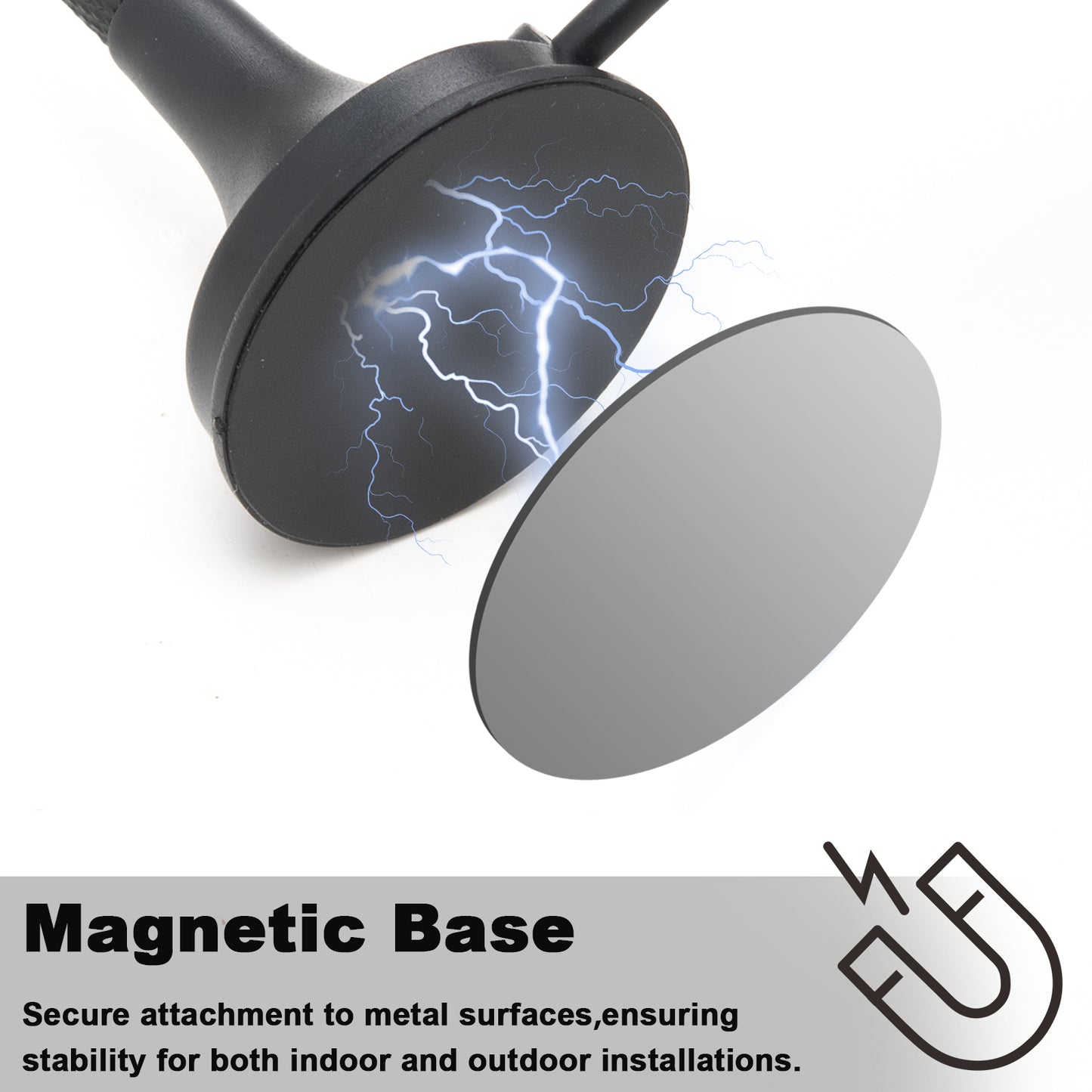 315MHz 3dBi SMA Male Magnetic Antenna with 3M/10FT RG174 Cable OmniDirectional Antenna for Garage Door Openers, CC1101, DoorKing, CCU3, IoT Device, Remote Control, GSM, ISM, Raspberry Pi, NFC