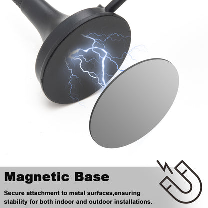315MHz 3dBi SMA Male Magnetic Antenna with 3M/10FT RG174 Cable OmniDirectional Antenna for Garage Door Openers, CC1101, DoorKing, CCU3, IoT Device, Remote Control, GSM, ISM, Raspberry Pi, NFC