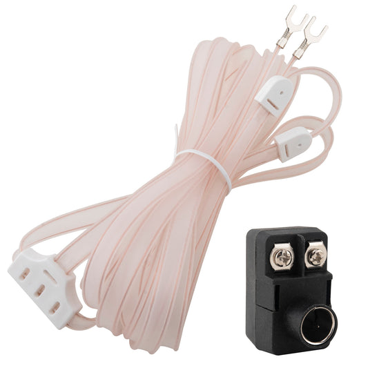 FM Dipole Antenna 300 Ohm T Shape FM Antenna + 300 Ohm to 75 Ohm Adapter Transformer (Push-On F Type Balun) Kit for Yamaha Sony Sharp JVC Denon Marantz Radio Stereo Tuner Receiver