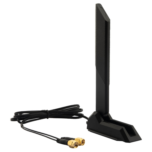 WiFi Antenna Replacement WiFi 6 6E Tri-Band 6GHz 5GHz 2.4GHz Magnetic Base External Replacement for PC Desktop Computer Asus Rog Strix Gigabyte Aorus Gaming WiFi Motherboard Card