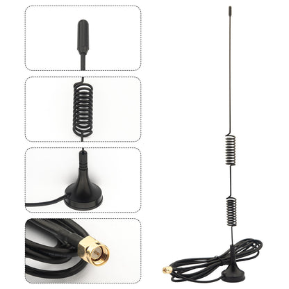 915MHz LoRa Antenna Kit for Meshtastic Home Nodes - 10dBi Magnetic Base Signal Booster with 4" U.FL/MHF1 to SMA Female Extension Cables for Heltec V3, ESP32, T-Beam & RAK Wireless Pack of 2