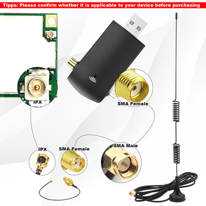 915MHz LoRa Antenna Kit for Meshtastic Home Nodes - 10dBi Magnetic Base Signal Booster with 4" U.FL/MHF1 to SMA Female Extension Cables for Heltec V3, ESP32, T-Beam & RAK Wireless Pack of 2