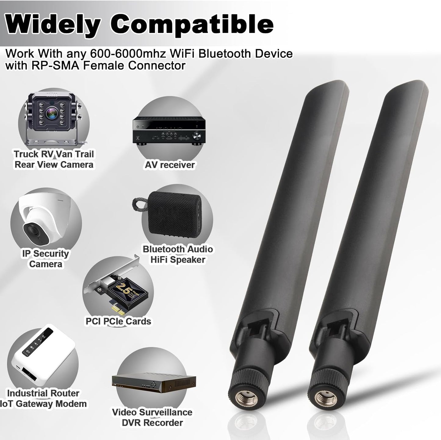 5G 4G LTE 3G T-Mobile Antenna (4 Pack) 12dBi High Gain Wide Band OmniDirectional External Antenna for T-Mobile/AT&T/Verizon Router Mobile Hotspots Spypoint Trail Camera RV