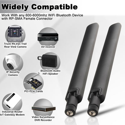 5G 4G LTE 3G T-Mobile Antenna (4 Pack) 12dBi High Gain Wide Band OmniDirectional External Antenna for T-Mobile/AT&T/Verizon Router Mobile Hotspots Spypoint Trail Camera RV