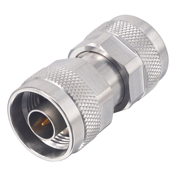 onelinkmore N Type Connector N Male to N Male Straight Stainless Steel DC-18GHz 50 Ohm Coaxial Connector