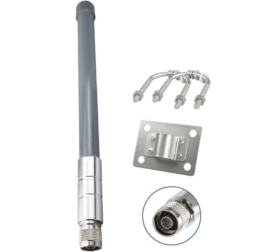 915MHz 3dBi Indoor Omni-Directional LoRa Antenna 11.8in N Male Fiberglass Antenna for Home Helium Miners, Indoor IoT