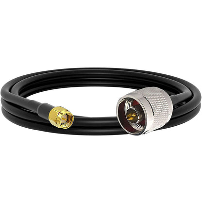 Ultra Flexible SMA to N Cable Low Loss RG58 N Male to SMA Male Antenna RF Coaxial Cable and Two-Way Radio Applications Pure Copper 50 ohm for 3G/4G/LTE/ADS-B/Ham/WiFi/RF Radio