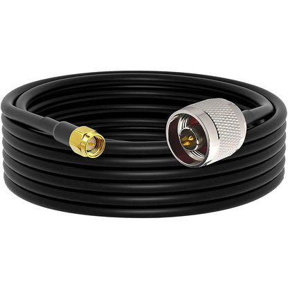 Ultra Flexible SMA to N Cable Low Loss RG58 N Male to SMA Male Antenna RF Coaxial Cable and Two-Way Radio Applications Pure Copper 50 ohm for 3G/4G/LTE/ADS-B/Ham/WiFi/RF Radio