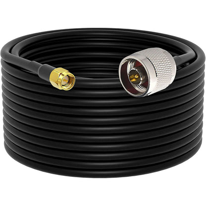 Ultra Flexible SMA to N Cable Low Loss RG58 N Male to SMA Male Antenna RF Coaxial Cable and Two-Way Radio Applications Pure Copper 50 ohm for 3G/4G/LTE/ADS-B/Ham/WiFi/RF Radio