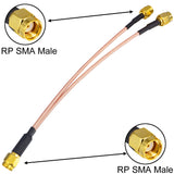 4G LTE Antenna Adapter Splitter Cable SMA Female to Dual SMA Male V-Shape Cable 15cm for 4G LTE Home Phone Router Gateway Modem MiFi Mobile Hotspot Cellular Amplifier Cell Phone Signal Booster